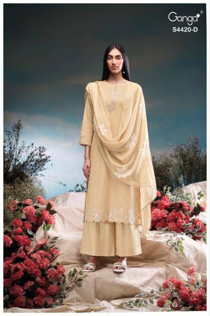 Ganga erilin 4420 Dress material suppliers in Ahmedabad